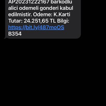 PTT Kargo Sahte Gönderi Mesajı Geldi