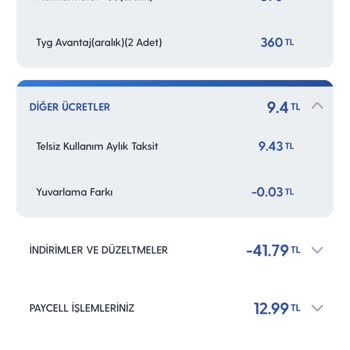 Turkcell Tyg Avantaj Adı Altında Anlamadığım Ücret Yansıması...