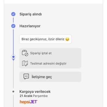 Hepsiburada Penti Mağazası Kargoya Verilmeyen Ürün