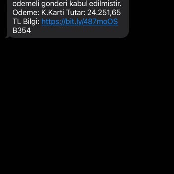 PTT Kargo Alakasız Mesaj J
