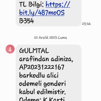 PTT Kargo Kargo Mesajı İle Hiçbir İlgim Yok