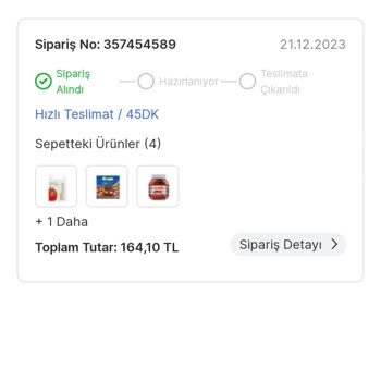 Migros Sanal Market Para İadesi Yapmadı