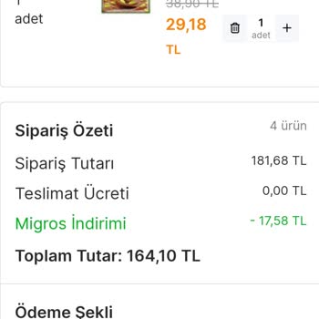 Migros Sanal Market Para İadesi Yapmadı