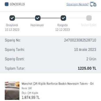 Madame Coco 12 Gündür Teslim Edilmeyen Kargo