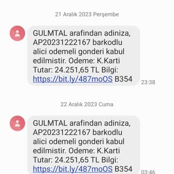 PTT Kargo PTT Sahte Kargo Kabulü Ve Mesajla Link Gönderme