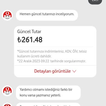 Vodafone Kullanmadığım Ek Paket Ücreti Faturama Yansıtıldı