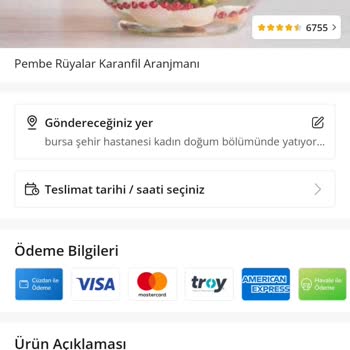 ÇiçekSepeti Görsel Ve Açıklama İle Uyuşmayan Ürün