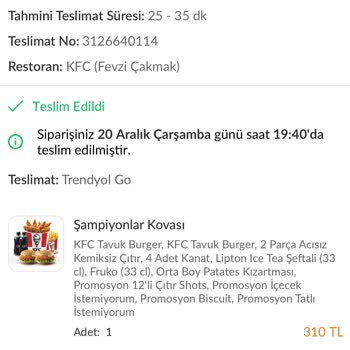 Trendyol Yemek Hem Yanlış Hem Eksik Ürün Sıfır Müşteri Memnuniyeti