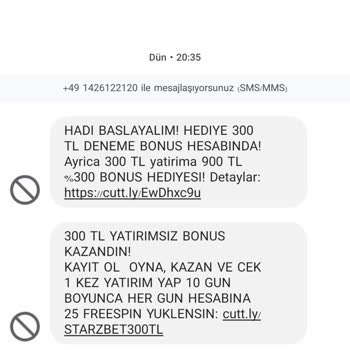 Baywin Rahatsız Edici Mesajlar