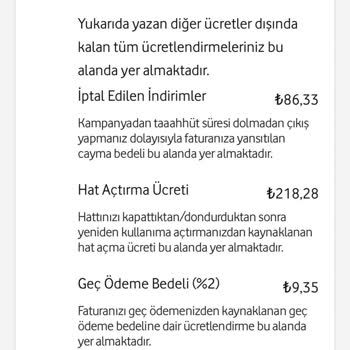 Vodafone Faturamı Her Ay Çok Ödüyorum