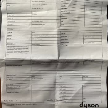 Dyson Un Kalite Sorunu