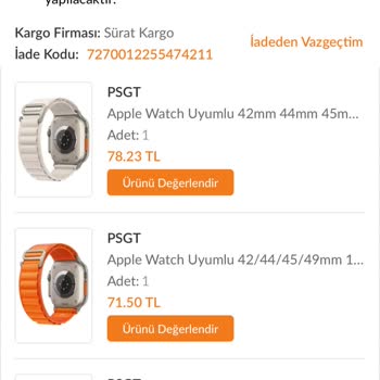 Trendyol Yanlış Ürün Gönderildi