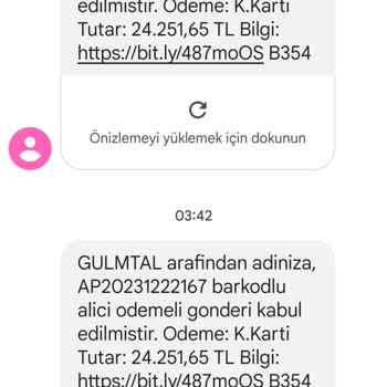 PTT Kargo Sahte Mesaj Mağduru