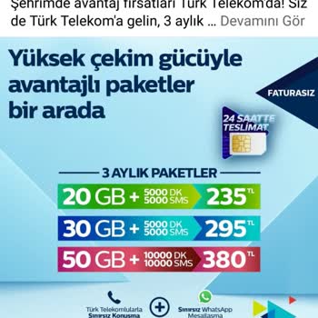 Türk Telekom Paket Reklamı İle Hattımızı Taşıdık Daha Sonra Paket Yok