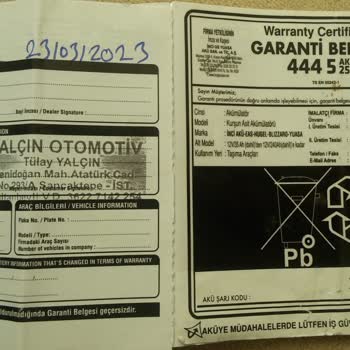 İnci Akü Değişim Garanti Kapsamındaki