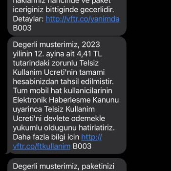 Vodafone Paket Parası Aldı Ama Paket Yüklemedi