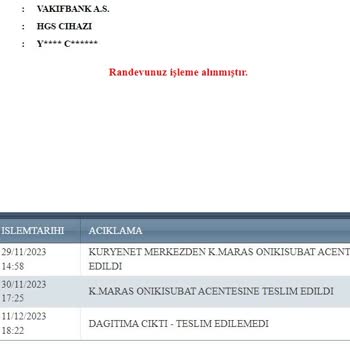 Kuryenet HGS Mi Teslim Etmedi Muhatap Bulamıyoruz