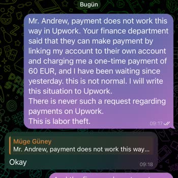 Upwork Ödeme Ve Güvenlik Sorunları