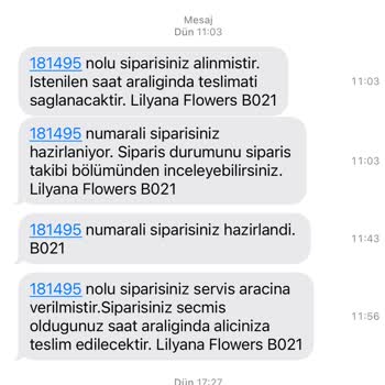 Lilyana Flowers Alıcıya Teslim Edilmeden, Herhangi Bir Yere Bırakılan Çiçek :) ) ) )