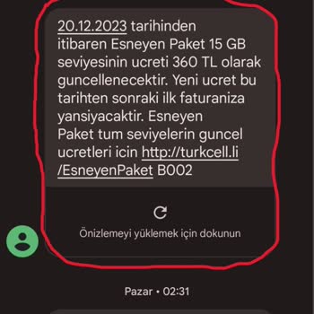 Turkcell Paket Fiyat Değişikliği Ve Yanlış Fatura
