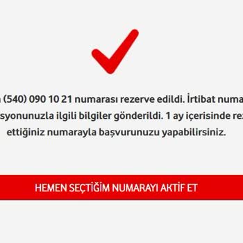 Vodafone Özel Hat Alma Sorunu