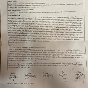 Koray Spor Mağazasının Tüketici Hakem Heyeti Kararını Yok Sayması