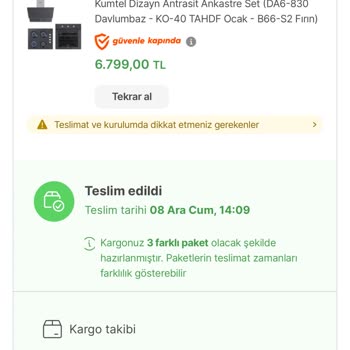 Hepsiburada Ücretsiz Kuruluma Gelen Olmadı