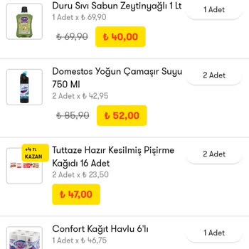 Şok Market Eksik Sipariş Gönderimi