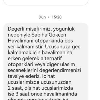 Pegasus Havayolları Operasyonel (? ) Nedenden Dolayı Uçuş İptali
