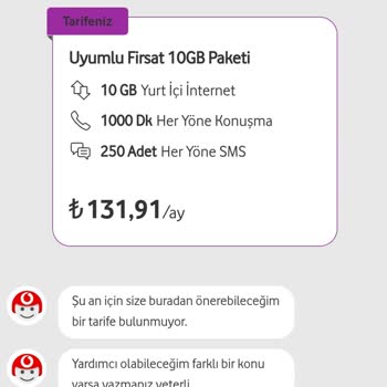 Vodafone KOBİ Müşteri Temsilcisi Fiyat Farkı