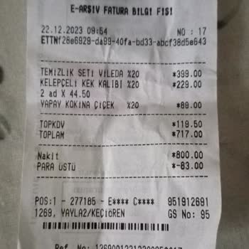 BİM'den Alınan Ürün