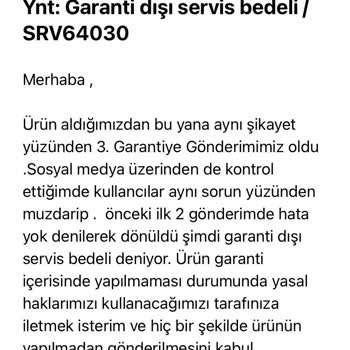 Weewell Oda Nemlendiricisi Su Kaçırma Ve Servis Şikayeti