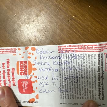 Burger King Fazla Çekilen Para İadesi