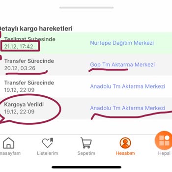 hepsiJET Teslimat Gecikmesi Ve Bilgi Güncellemesi Hatası