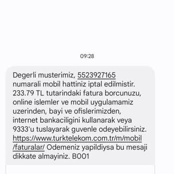 Türk Telekom Fatura Ve İcra Karmaşası