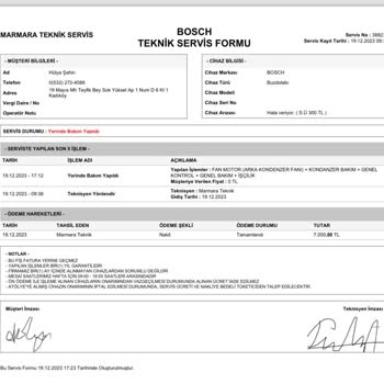 Grup Teknik Bosch Buzdolabı Teknik Servis