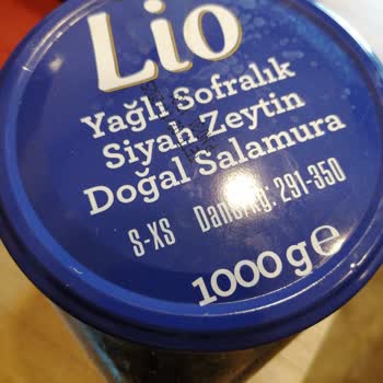 Şok Marketler Lio Marka Zeytinler (Mavi Kapak)