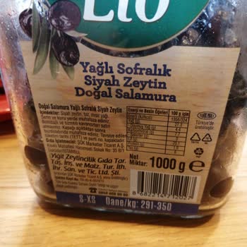 Şok Marketler Lio Marka Zeytinler (Mavi Kapak)