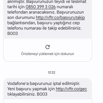 Vodafone Numara Taşıma Kurye