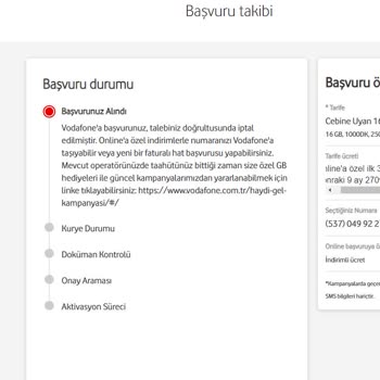 Vodafone Sim Kart Aktif Edilmedi