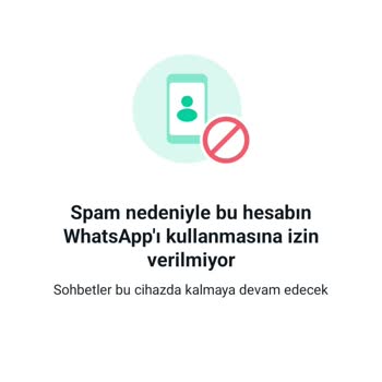 WhatsApp Spam Yedim WhatsApp'dan