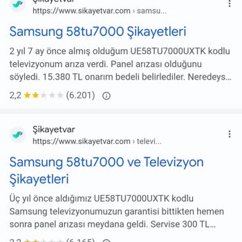 Samsung TV Koruma Paketi Mağduriyeti
