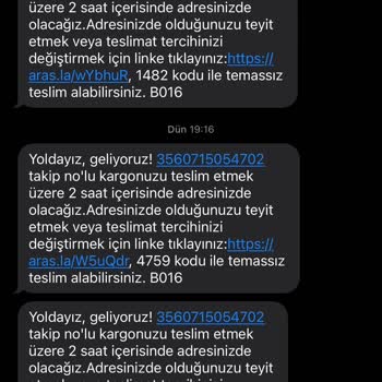 Aras Kargo Rüzgarlı Şubesi Kargo Hizmeti Sorunu