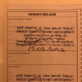 Rudi Batarya Garanti Kapsamındaki Duş Seti Sorunları