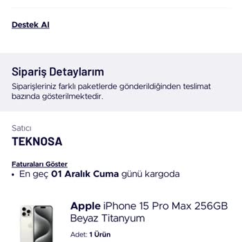 Teknosa 76.999 Değerindeki Ürünümü Sevk Etmedi, İade Sağlanmadı