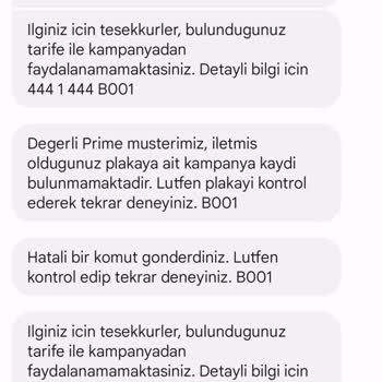 Türk Telekom Sürekli Başvuru Reddi Mesajı Gönderiyor