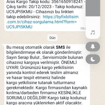 Aras Kargo Kargo Personelinin Sert Tavrı