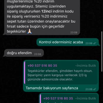 İncimia Design Siparişim Gelmedi, İletişim Kurulamıyor!