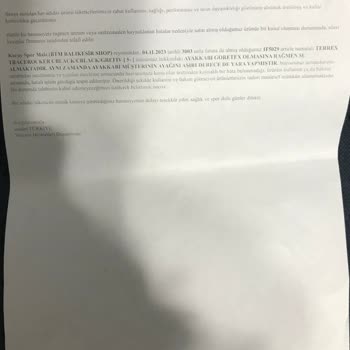 Koray Spor Ayakkabı İnceleme Sonucu