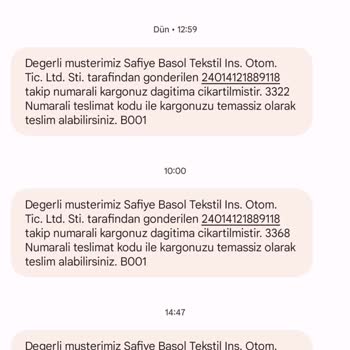 Sürat Kargo Mevlana Şubesi Ürün Teslimi